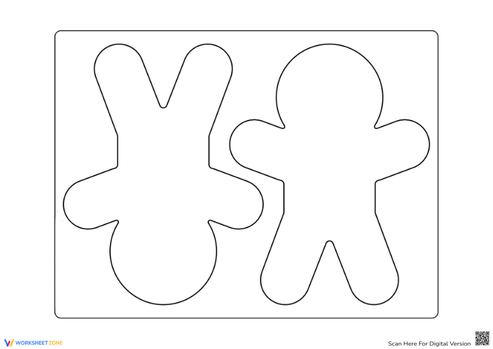 Gingerbread Friends Coloring Activity - Page 1