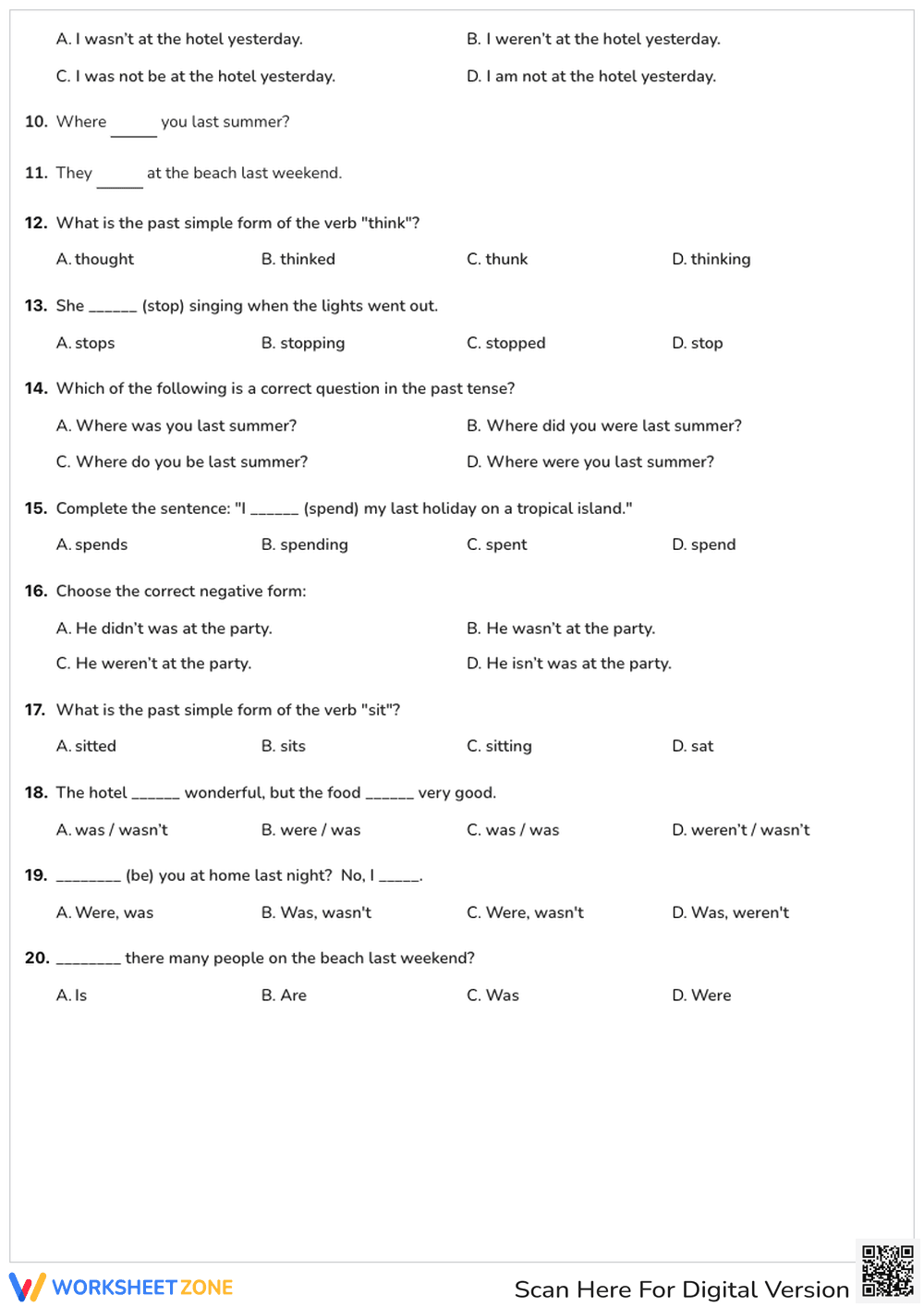 Destination A1: Unit 5c - How was your holiday? - Page 3