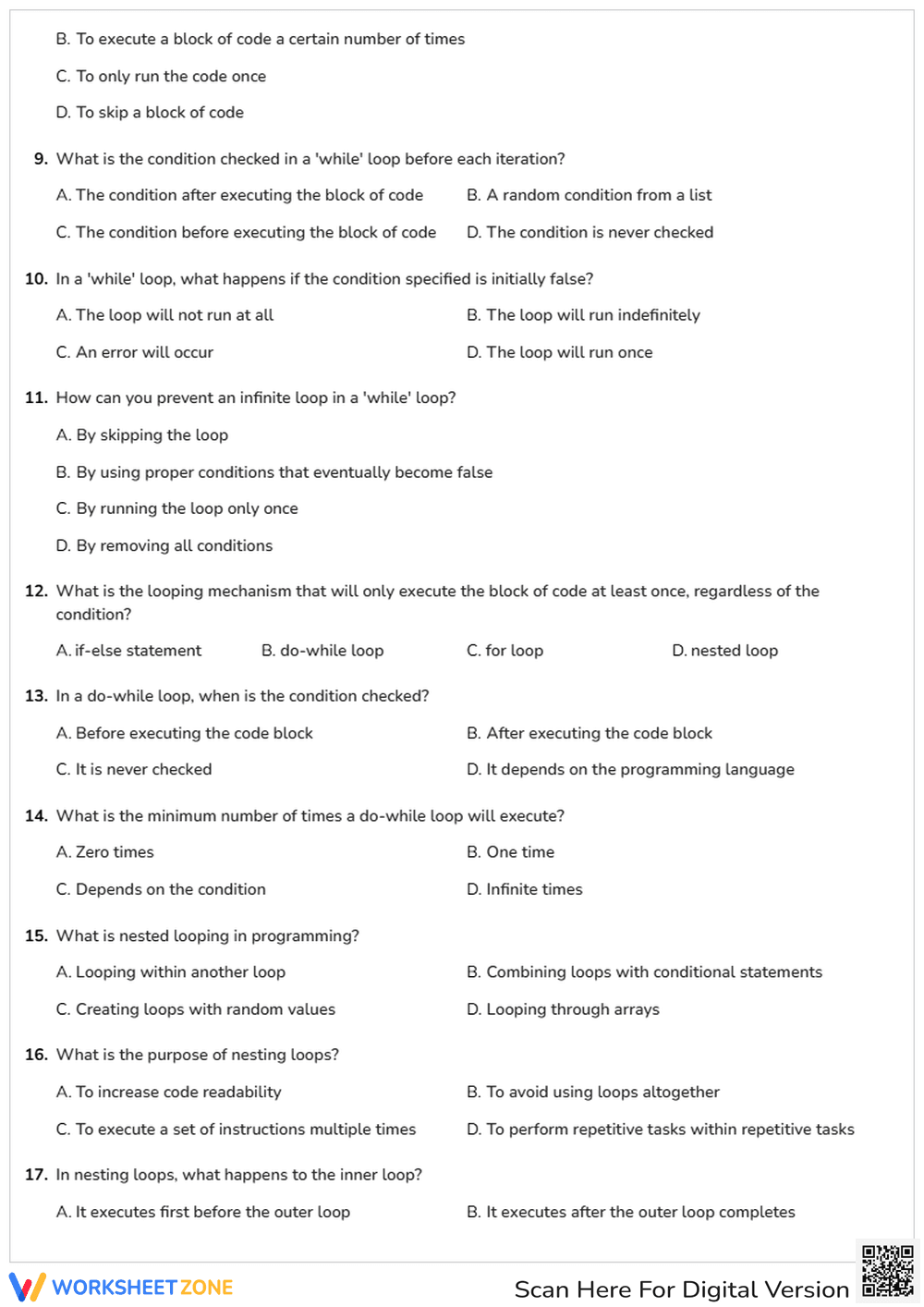 Looping Control Structure - Page 2
