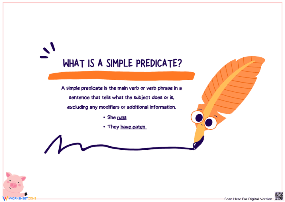 Simple Predicate Worksheet - Page 1