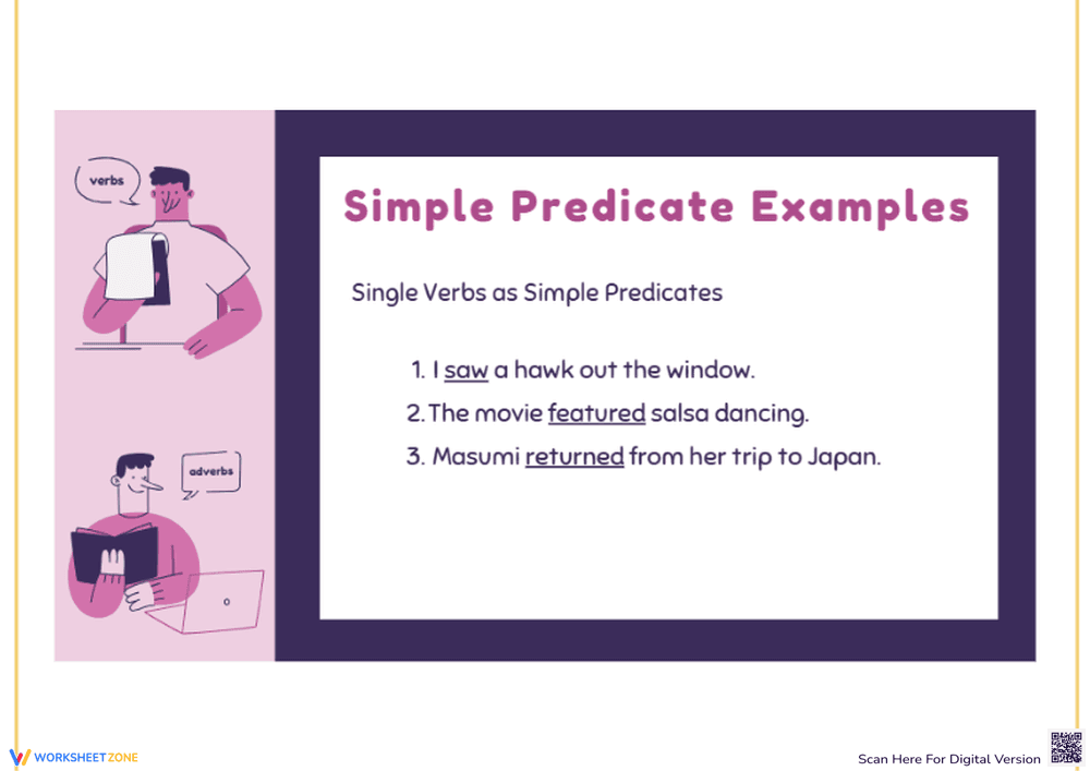 Simple Predicate Examples Worksheet - Page 1