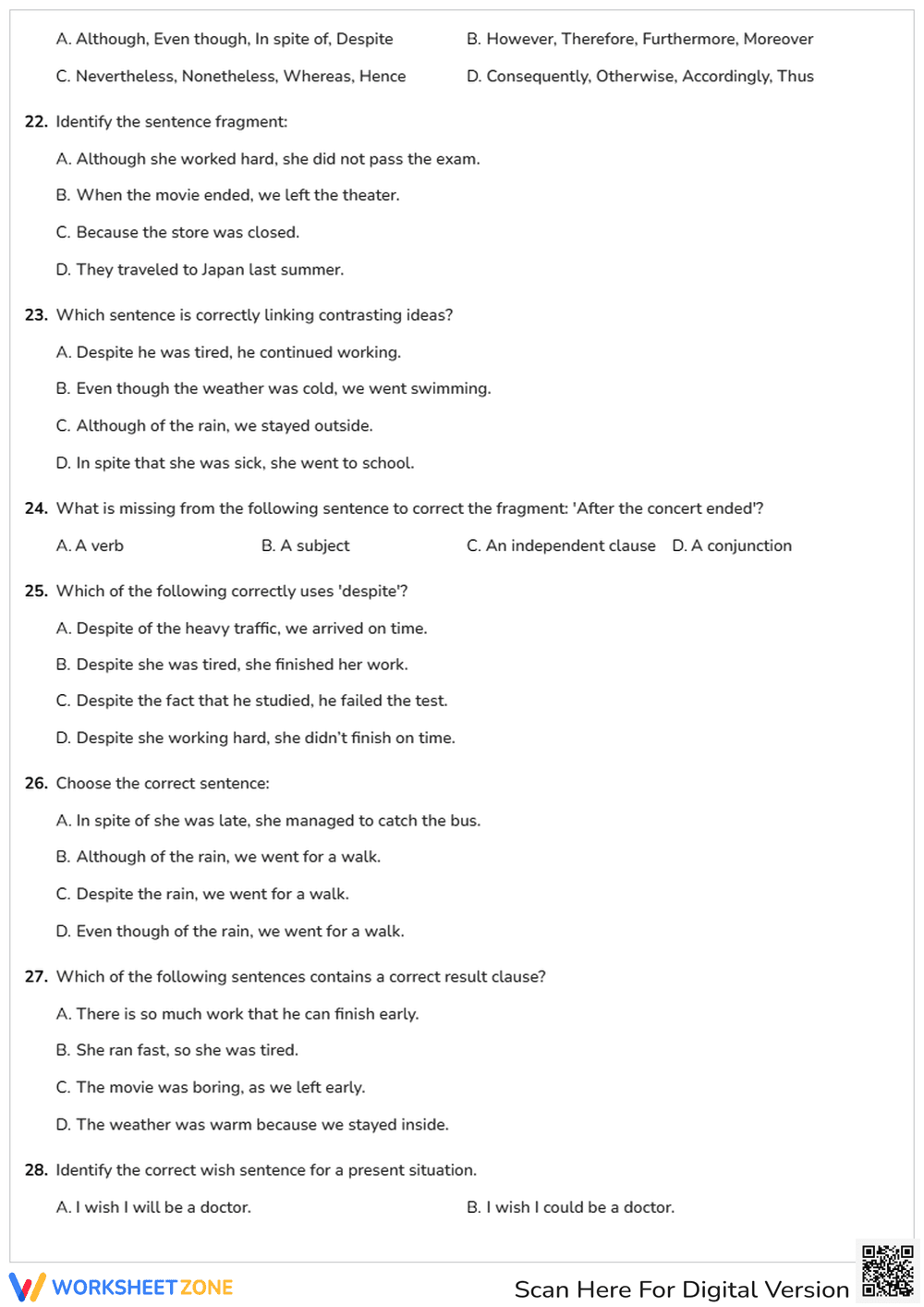 Ethiopian Grade 12 English Exam - Page 4