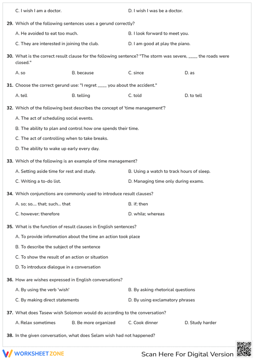 Ethiopian Grade 12 English Exam - Page 5