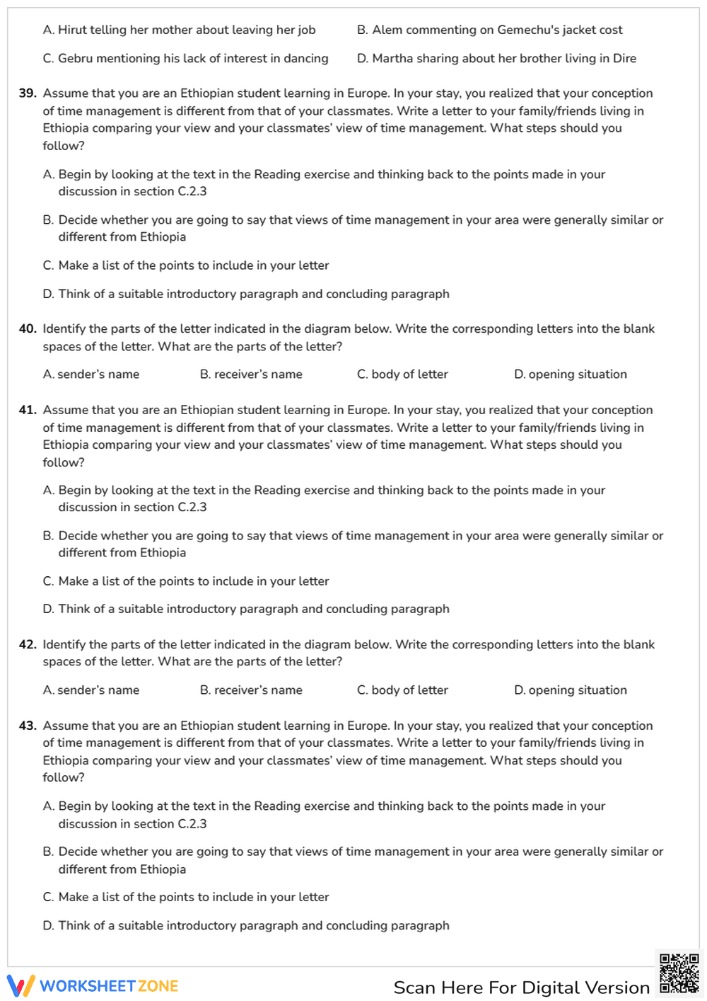 Ethiopian Grade 12 English Exam - Page 6