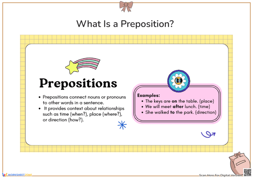 What Are Prepositions? - Page 1
