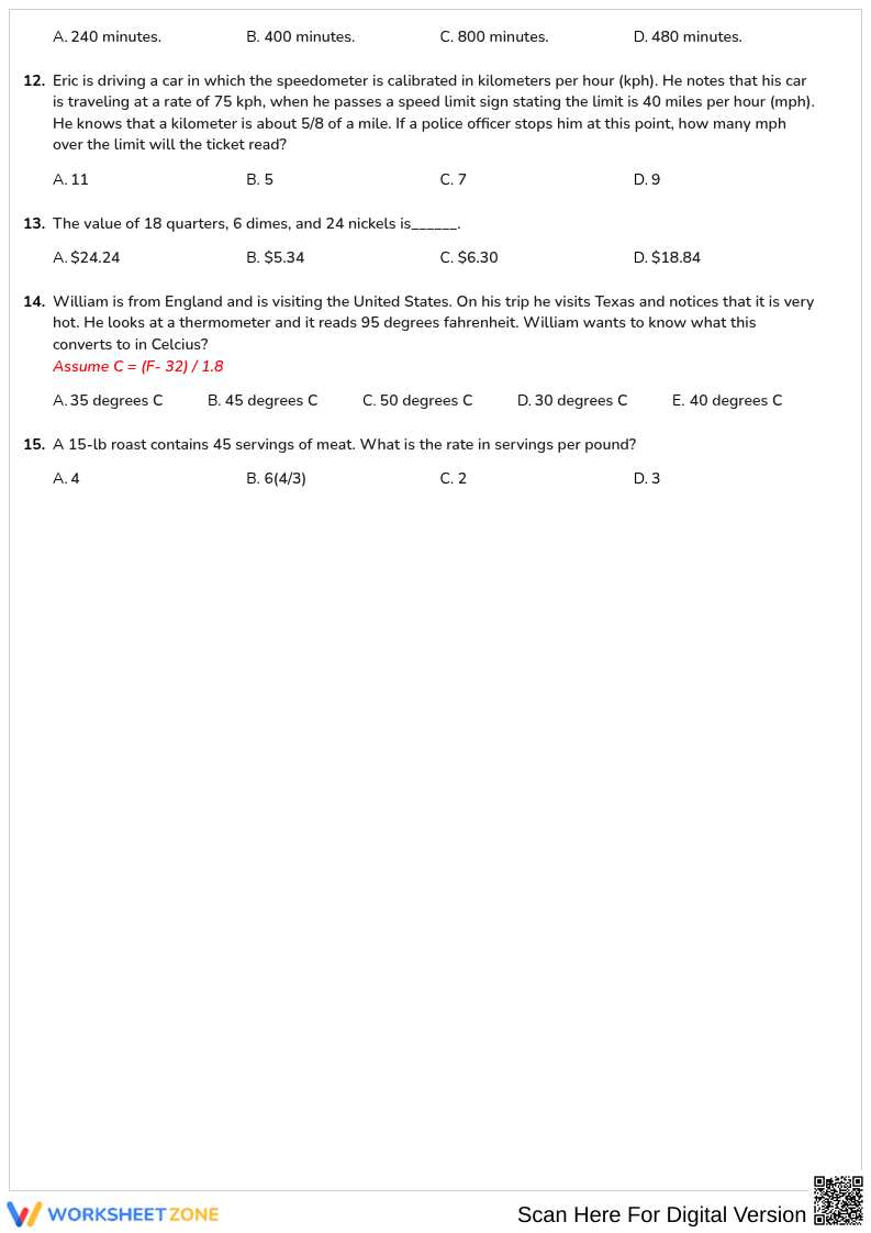 ASVAB Unit Conversion Guide: Everything You Need to Know - Page 2
