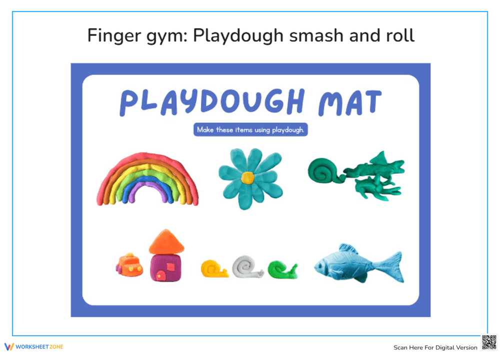 Playdough Mat: Creative Hands-On Activity for Kids - Page 1