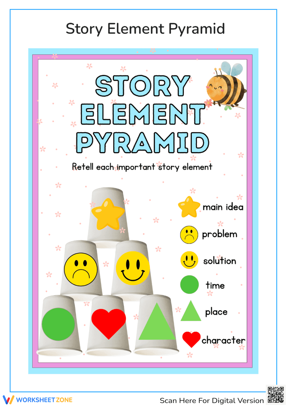 Story Element Pyramid: Fun Retelling Activity for Kids - Page 1