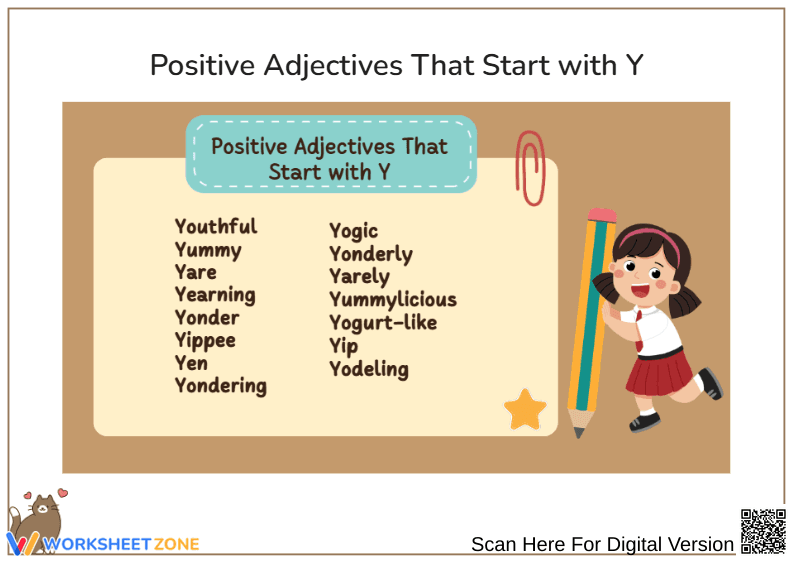 Positive Adjectives That Start with Y - Page 1