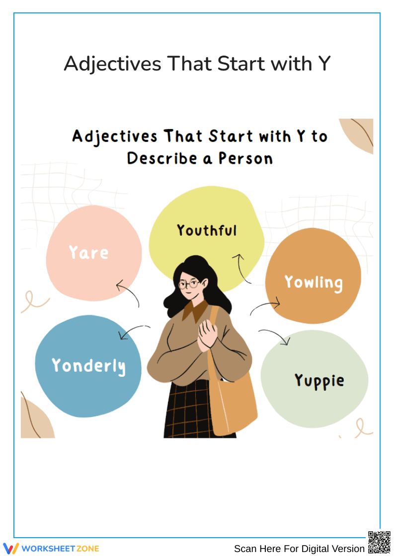 Adjectives That Start with Y to Describe a Person - Page 1