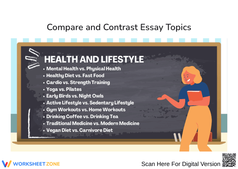 Health and Lifestyle Compare and Contrast Essay Topics - Page 1