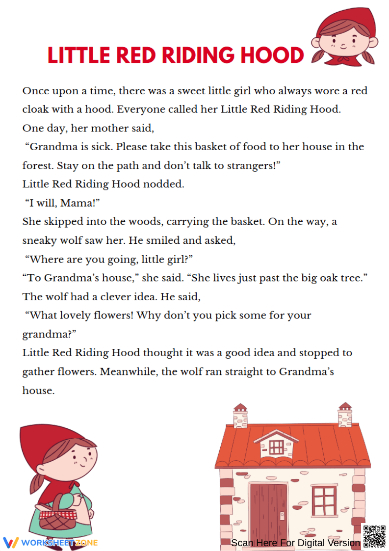 Little Red Riding Hood - A Classic Fairy Tale - Page 1