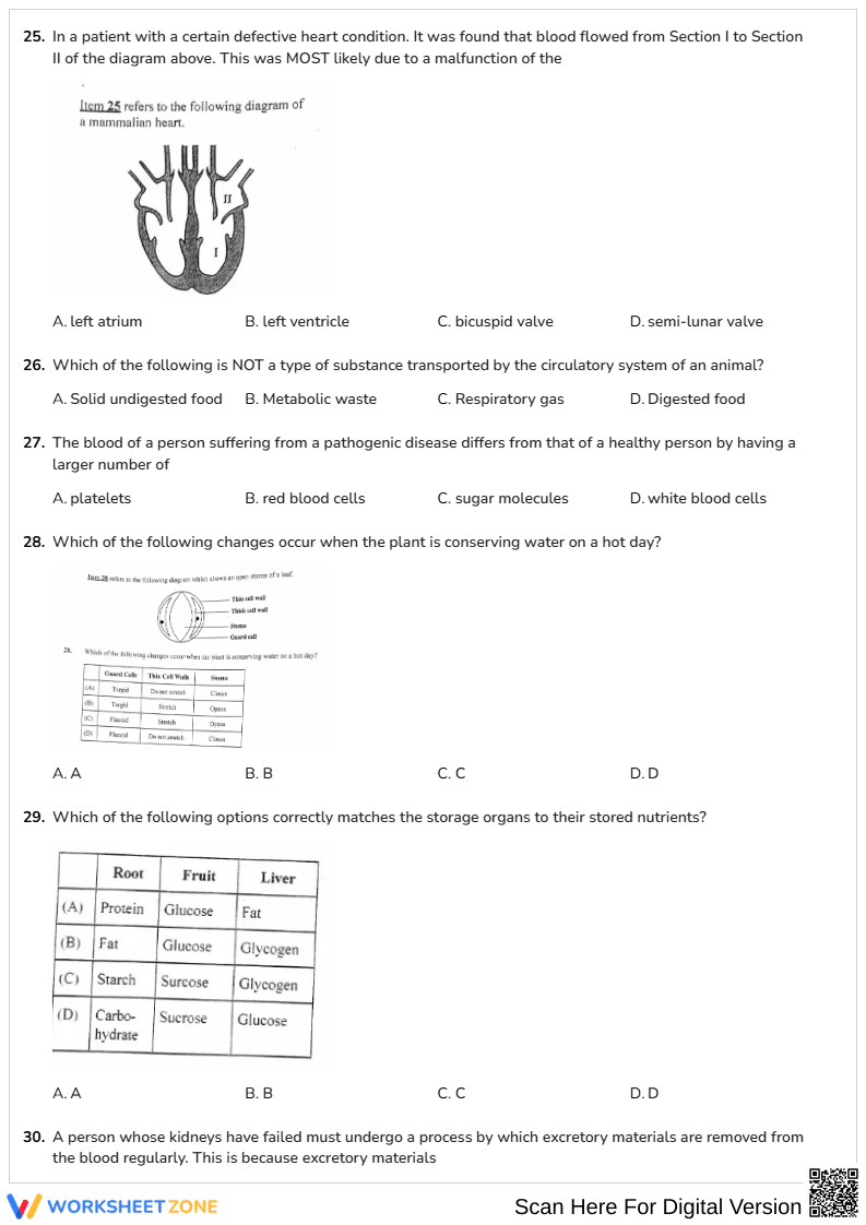 CSEC Biology Jan 2023 P1 - Page 5
