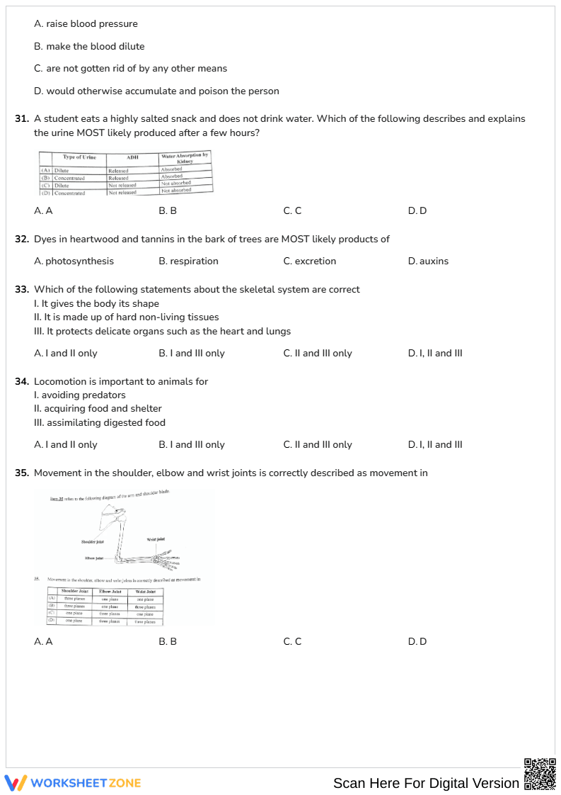 CSEC Biology Jan 2023 P1 - Page 6