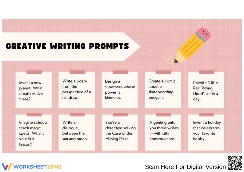 Creative Writing Prompts for Kids - Page 1