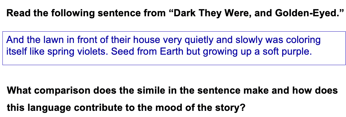 Unit 2: Dark They Were, and Golden-Eyed Skills Quiz