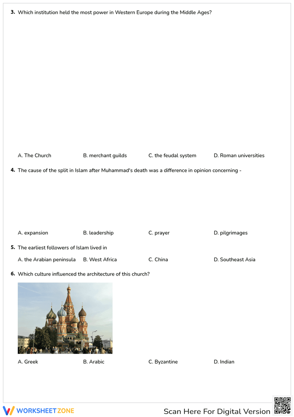 World Cultures and Religions Quiz - Page 2