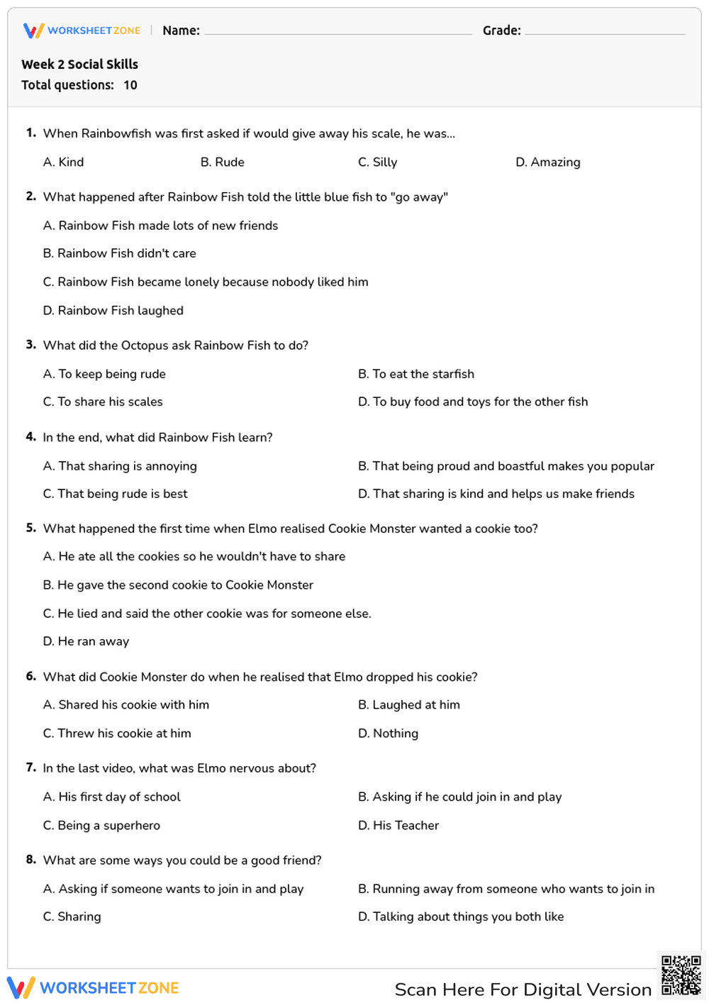 Social Skills - Page 1