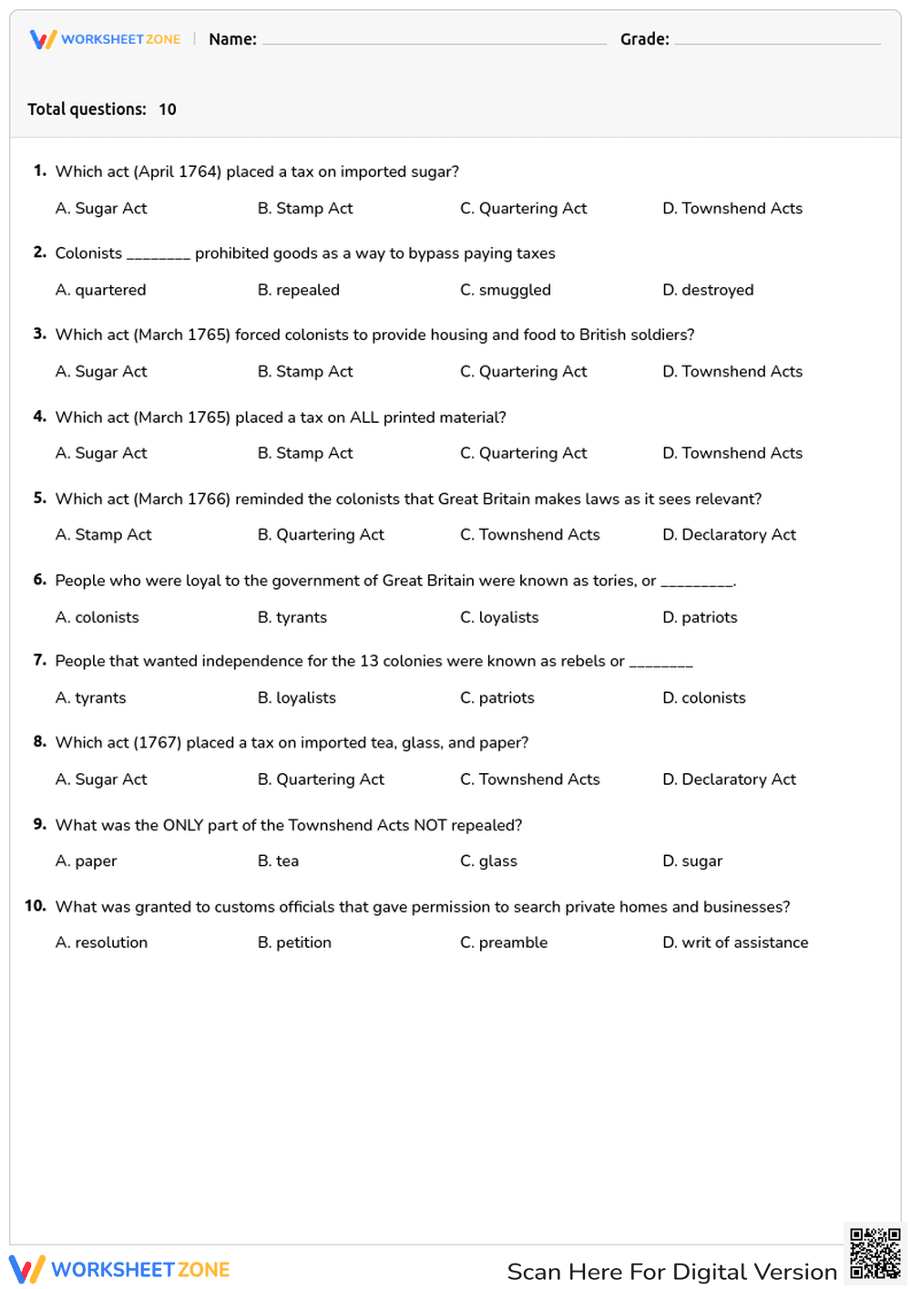 Homework 15 U.S. History - Page 1