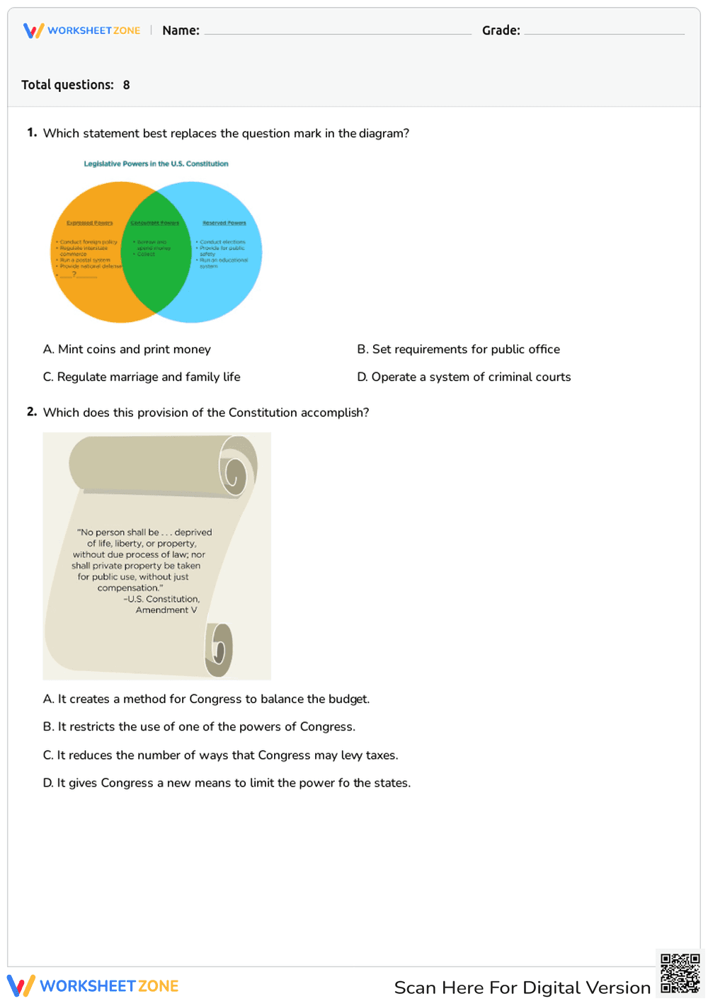 US Constitution - Page 1