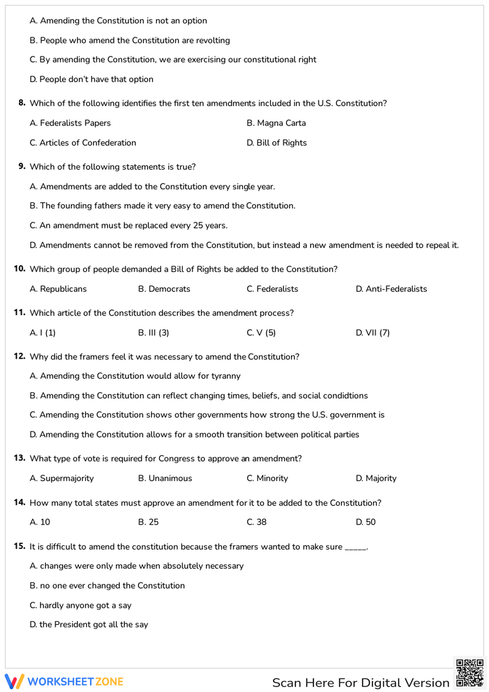 U.S. Constitution and Amendment Process - Page 2