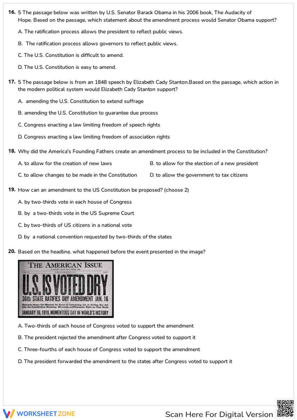 U.S. Constitution and Amendment Process - Page 3