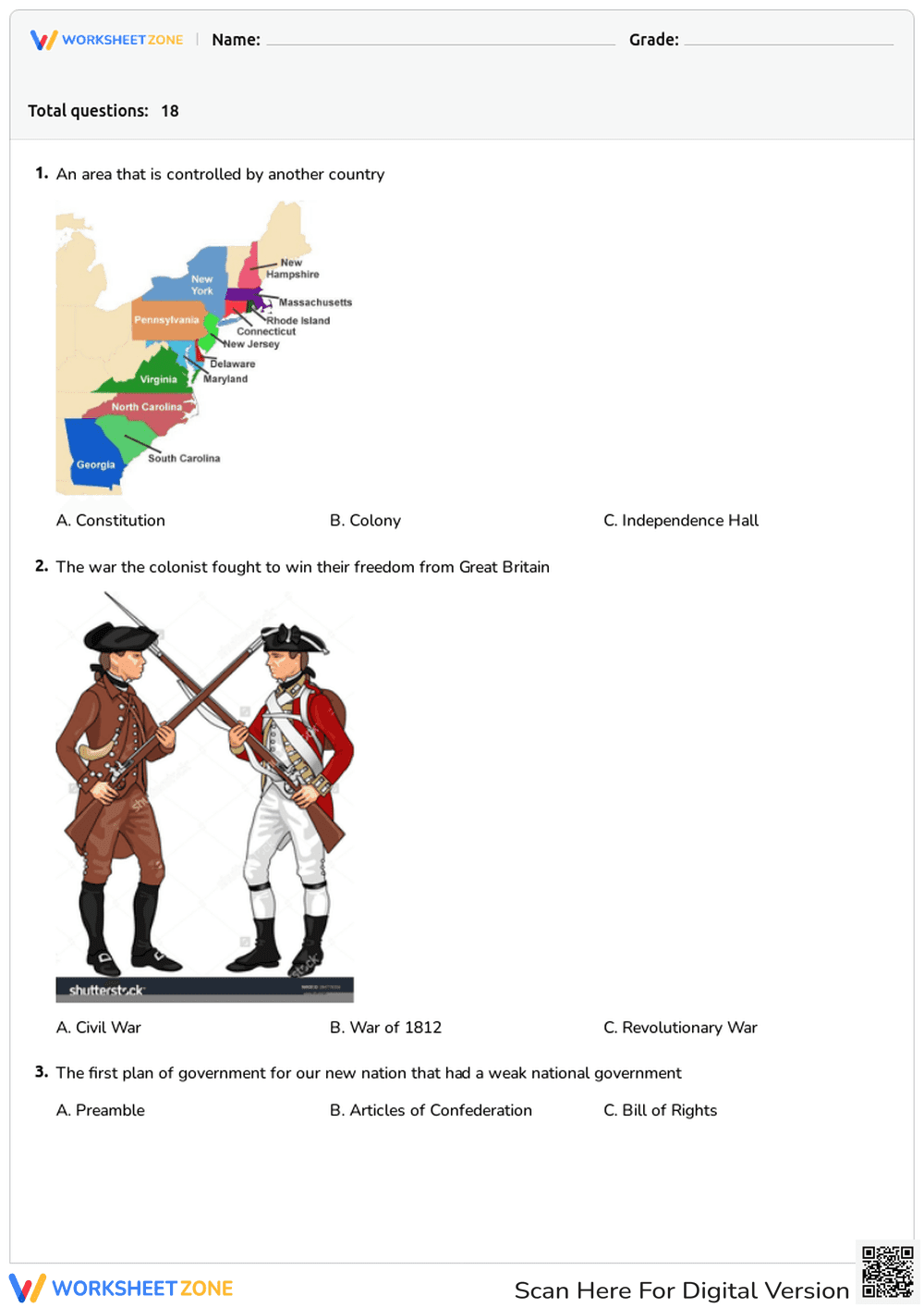 Founding of the United States - Page 1