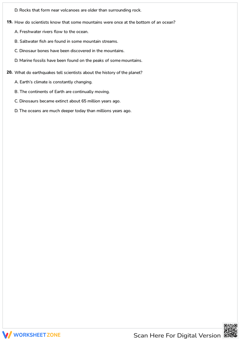 Interpreting Fossil Evidence Quiz - Page 5