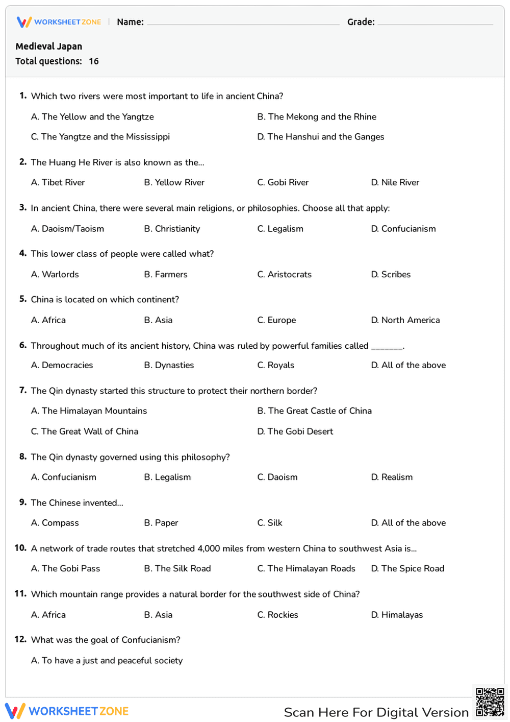 Medieval Japan - Page 1