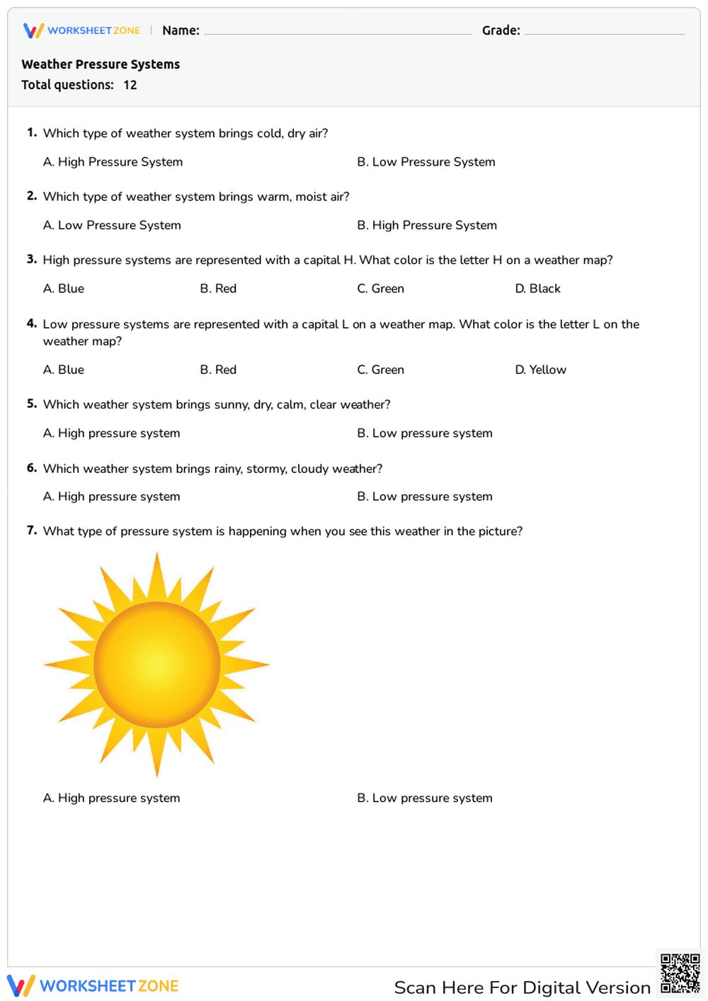 Weather Pressure Systems - Page 1