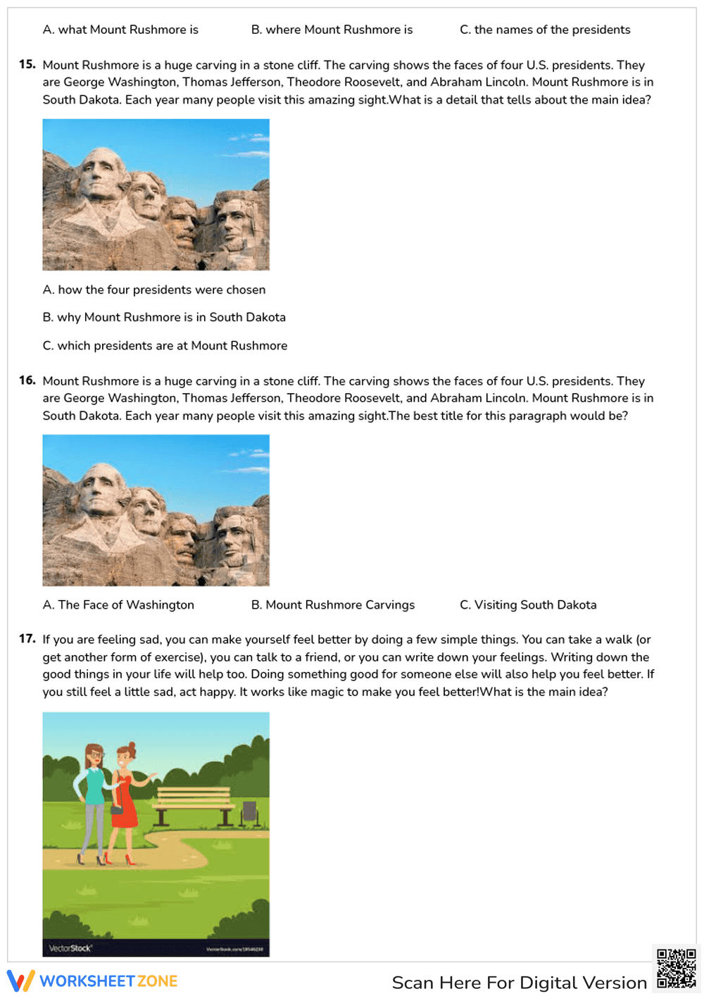 Supporting Details Quiz: Identifying Main Ideas - Page 5