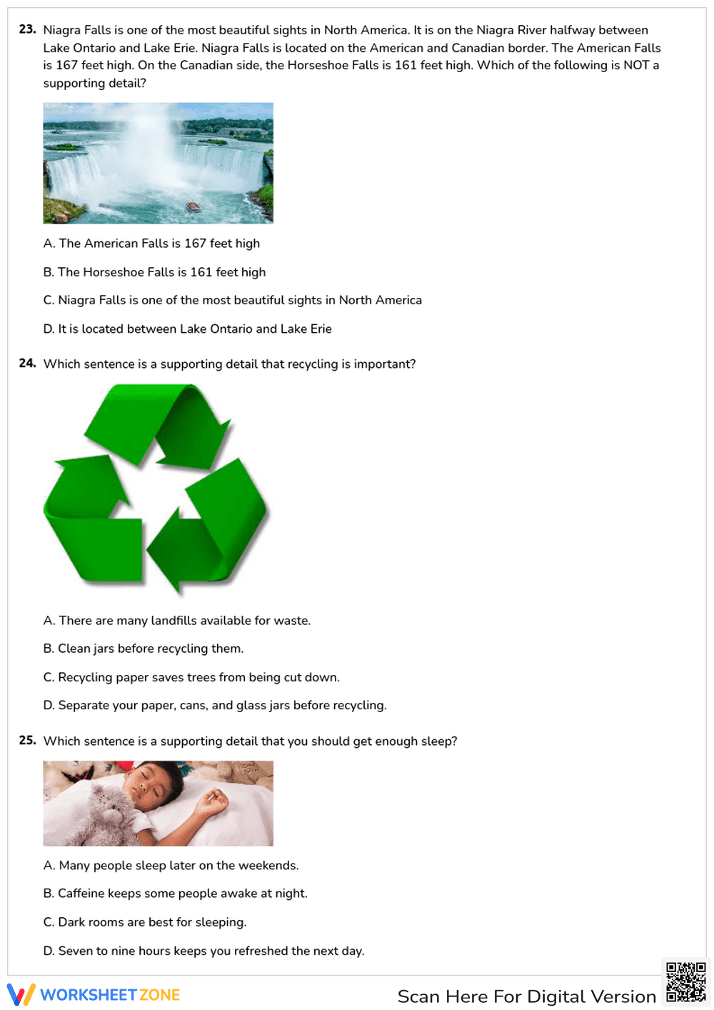 Supporting Details Quiz: Identifying Main Ideas - Page 8