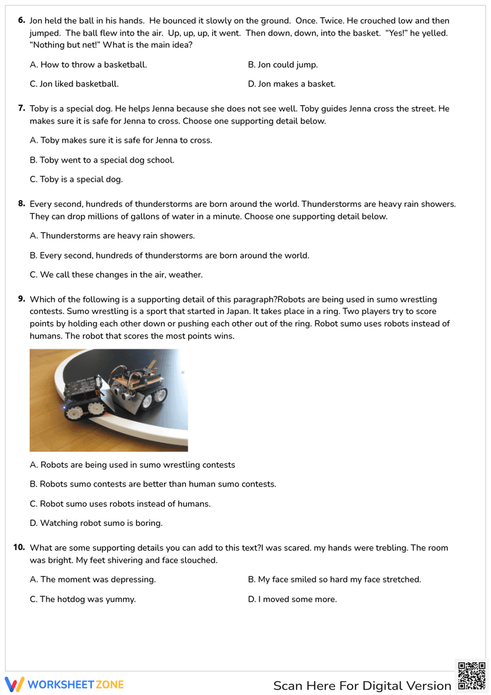 GED Main Idea: Identifying Supporting Details - Page 3