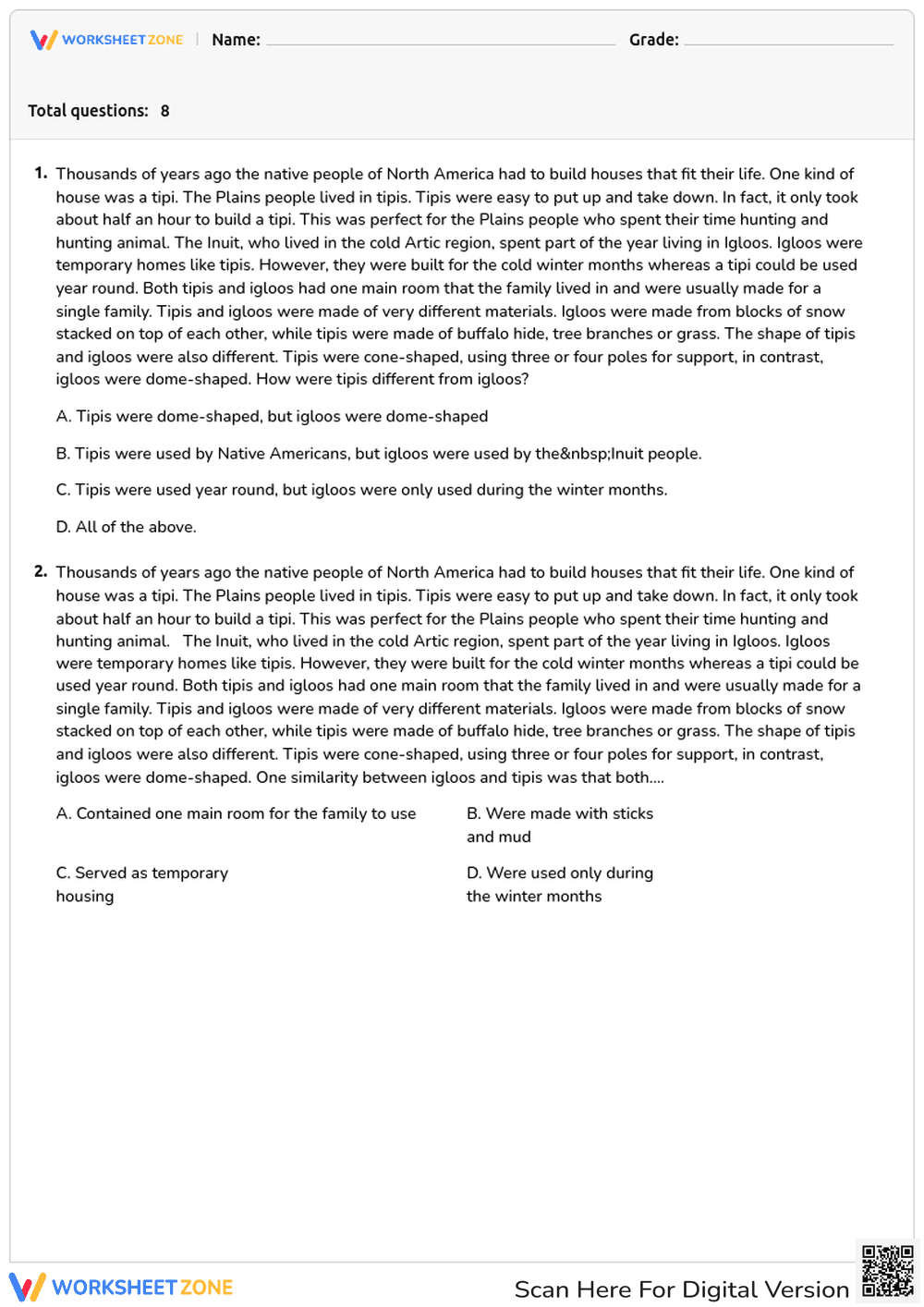 Compare and Contrast - Page 1