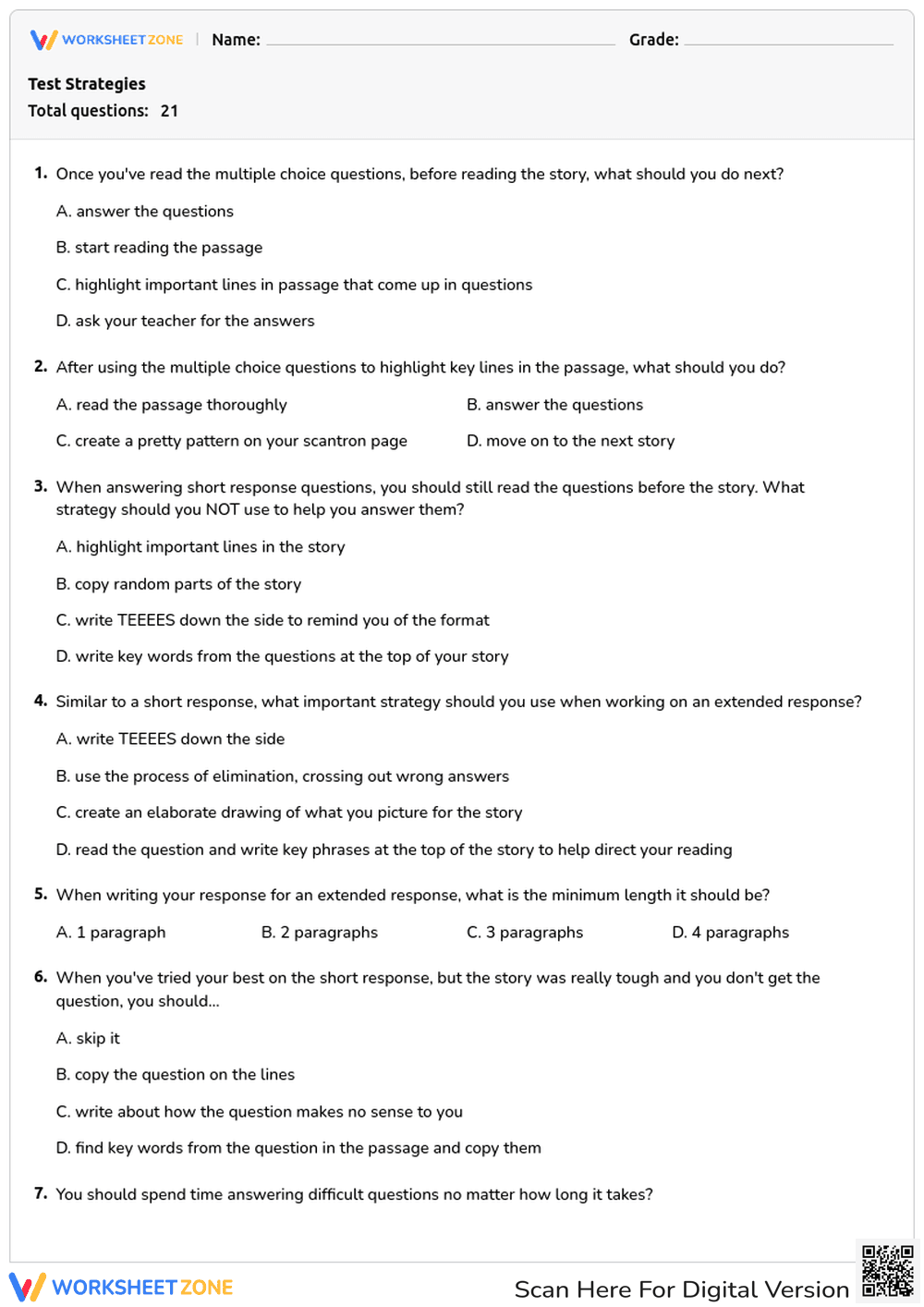 Test Strategies: Improving Performance - Page 1