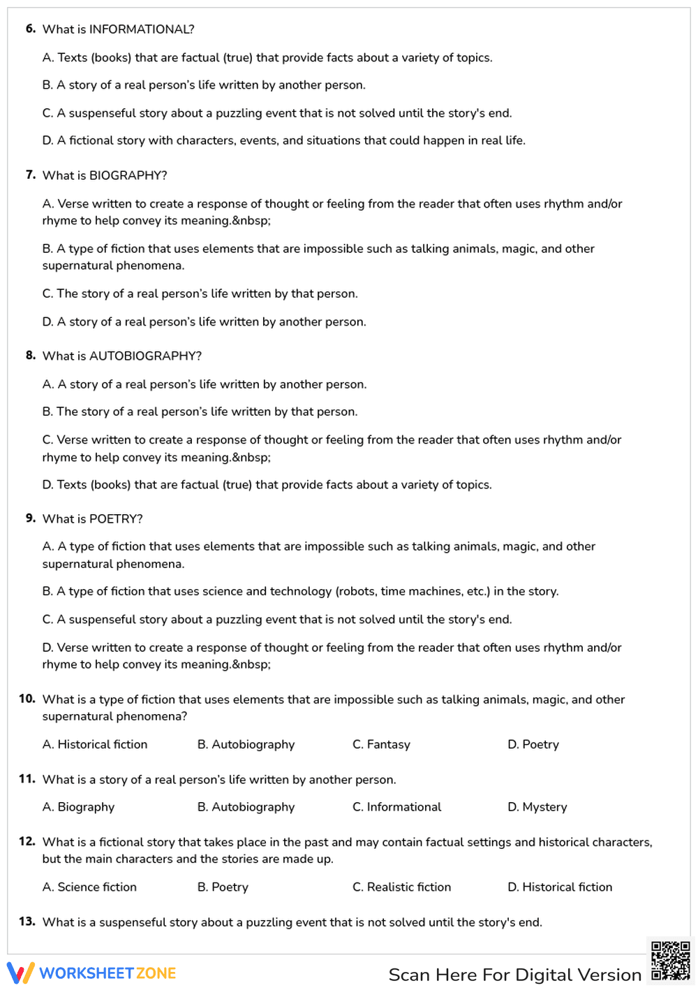 Literary Genres: Types, Definitions and Examples - Page 2