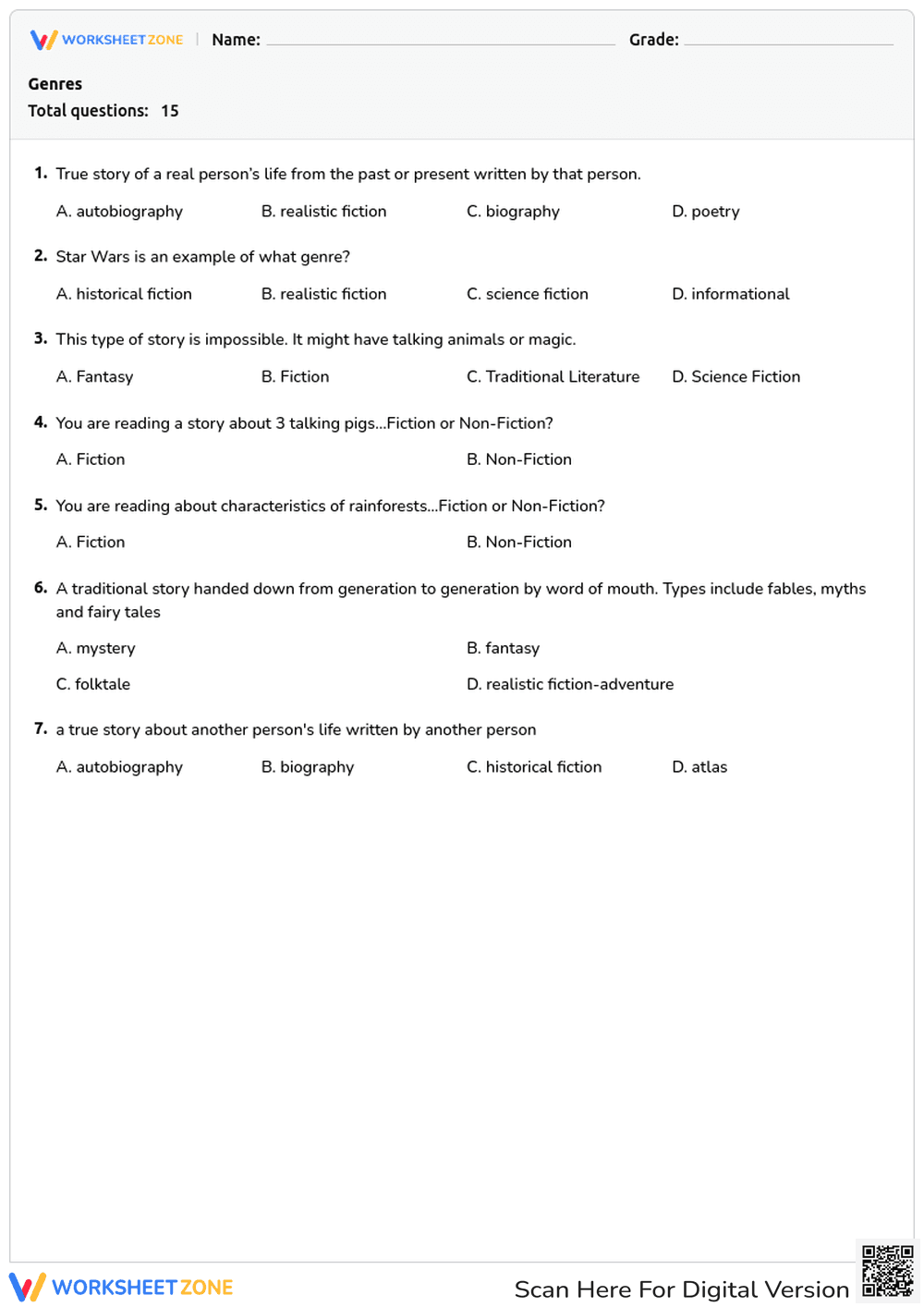 Explore Literary Genres: Fiction, Non-Fiction, and More - Page 1