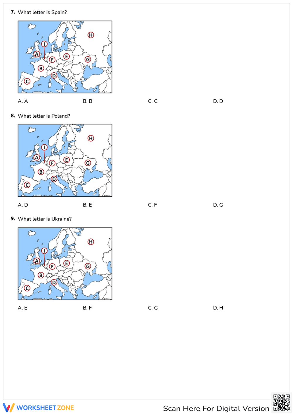 Europe Geography quiz 6th grade - Page 3