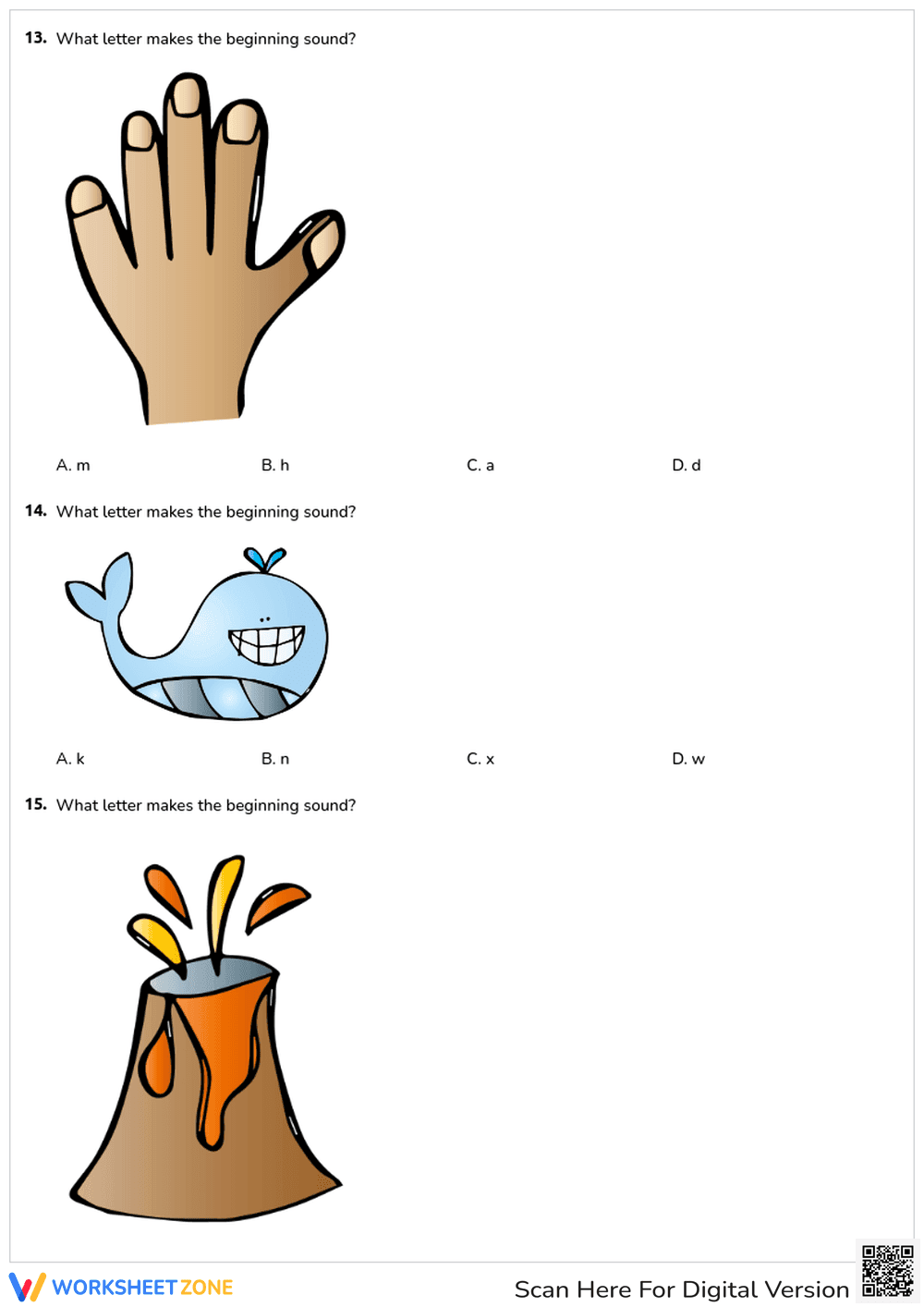 Beginning Sounds Quiz - Page 6