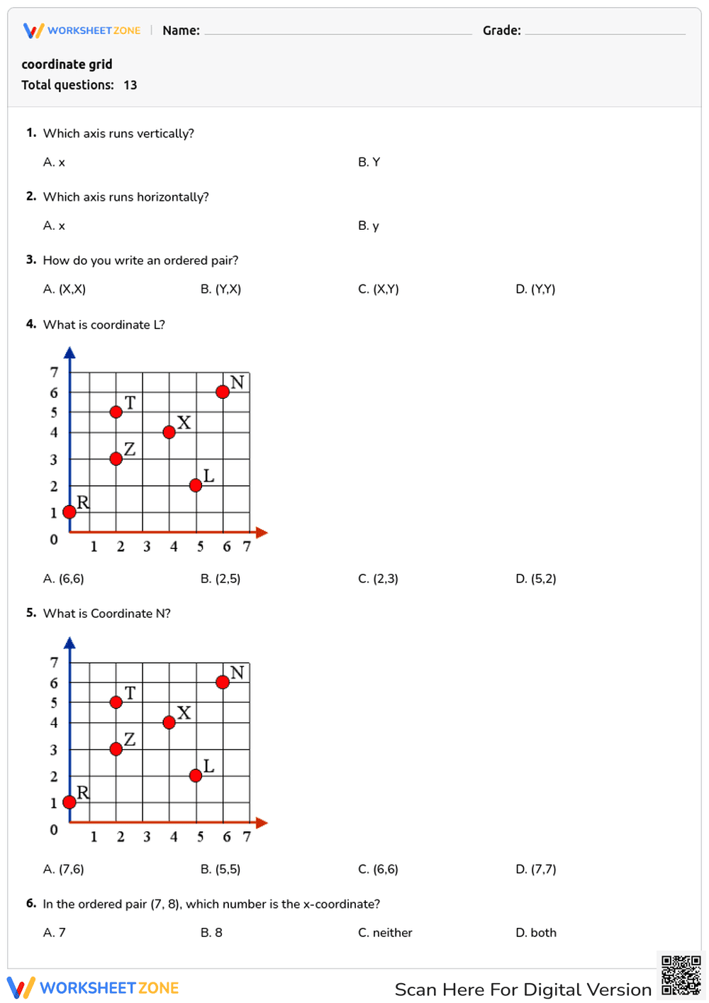 coordinate grid - Page 1