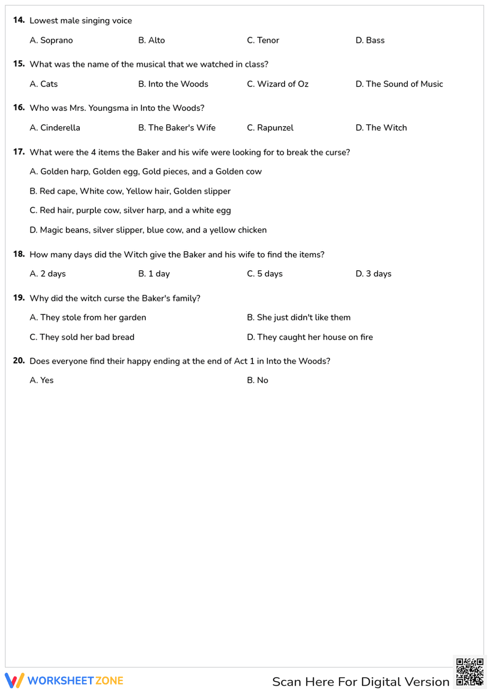 Musical Theater: History, Roles, and 'Into the Woods' - Page 2