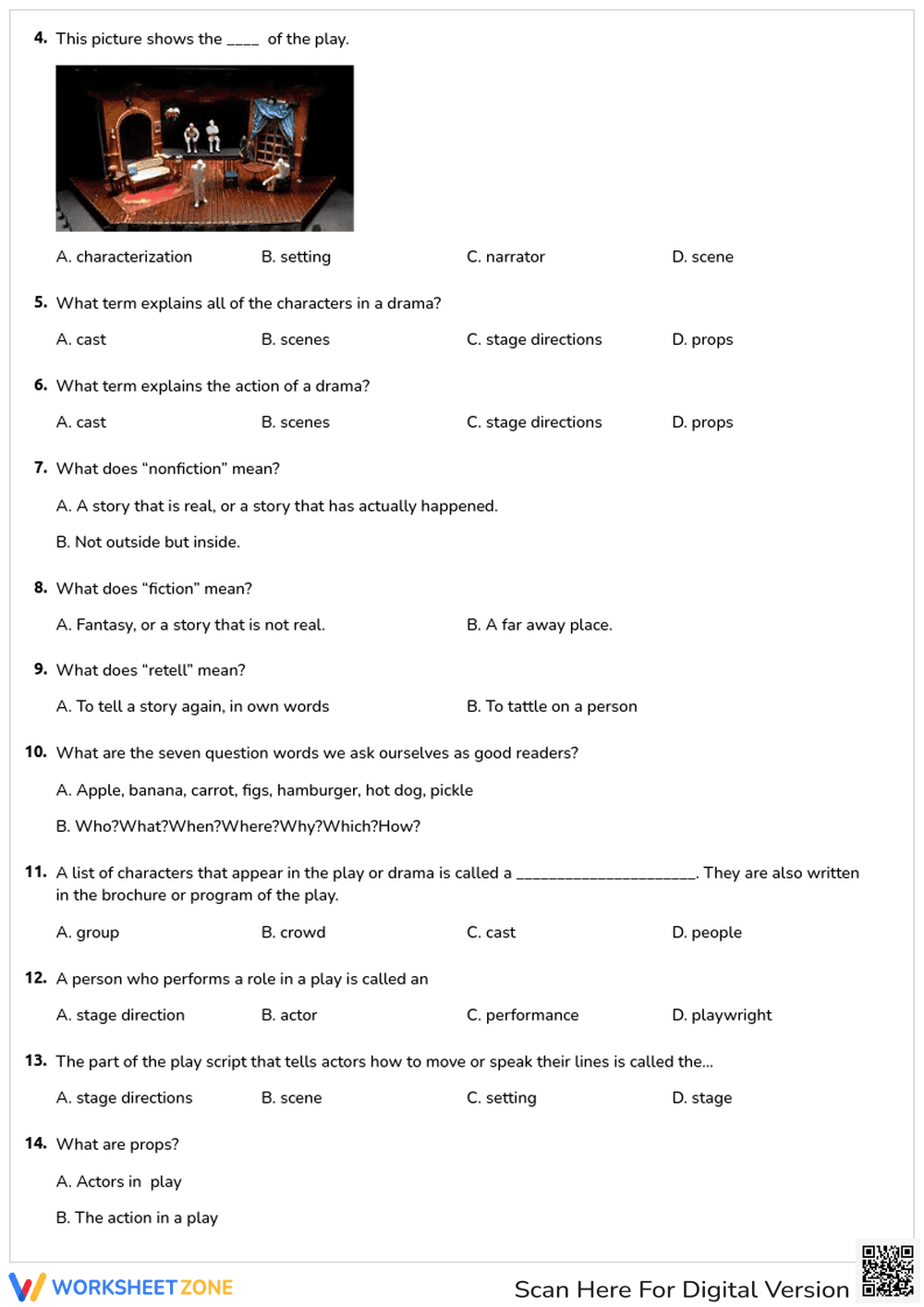 Reader's Theater Quiz - Page 2
