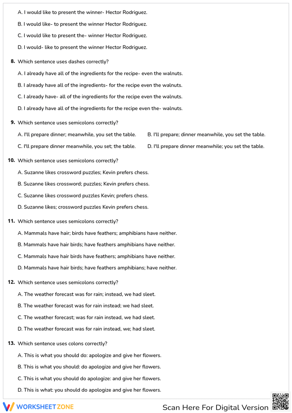 Punctuation Marks - Page 2
