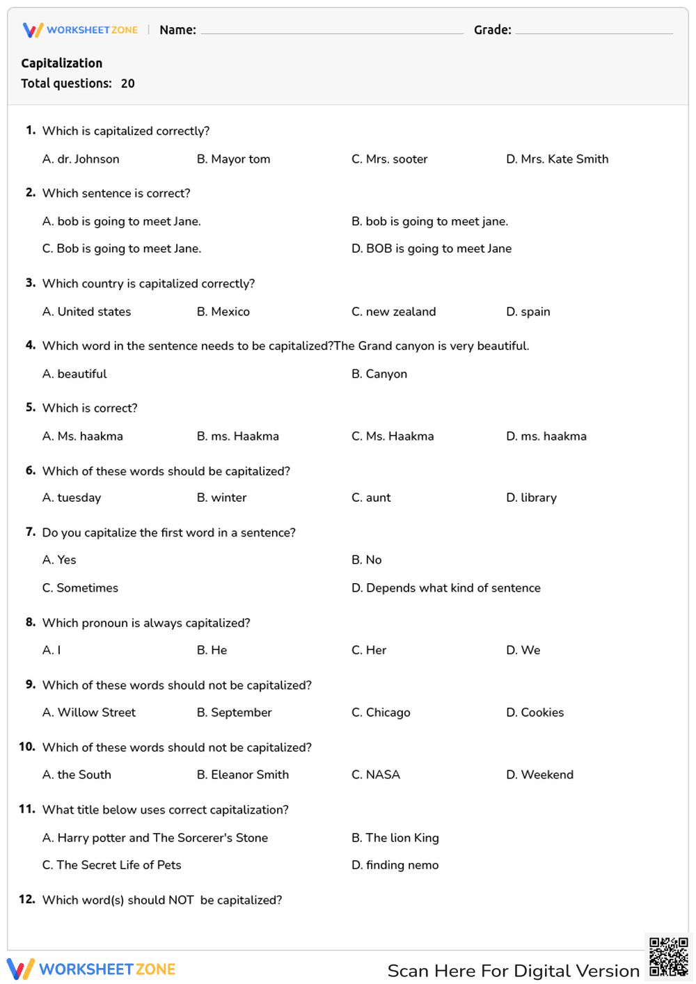 Capitalization - Page 1