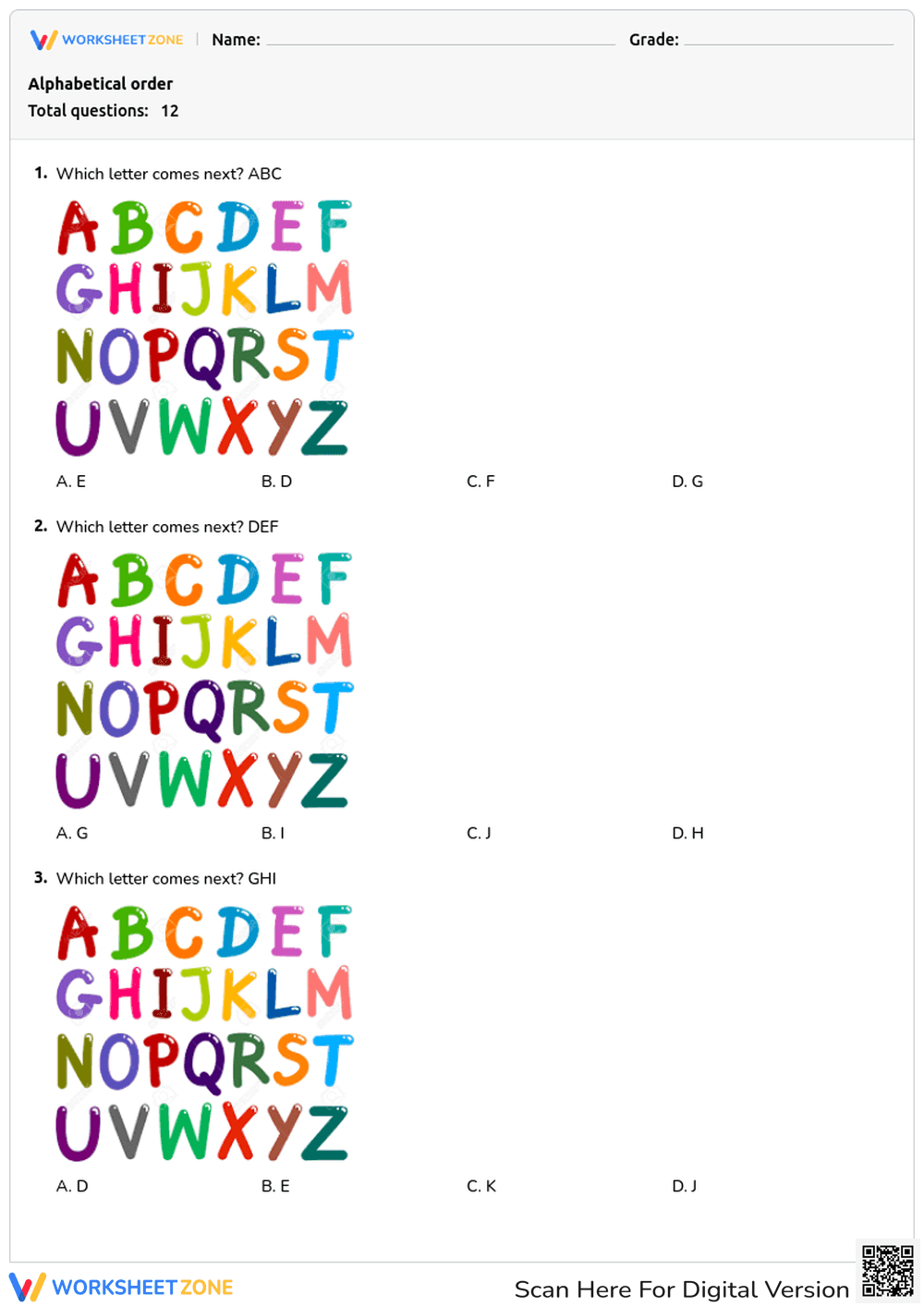 Alphabetical order - Page 1