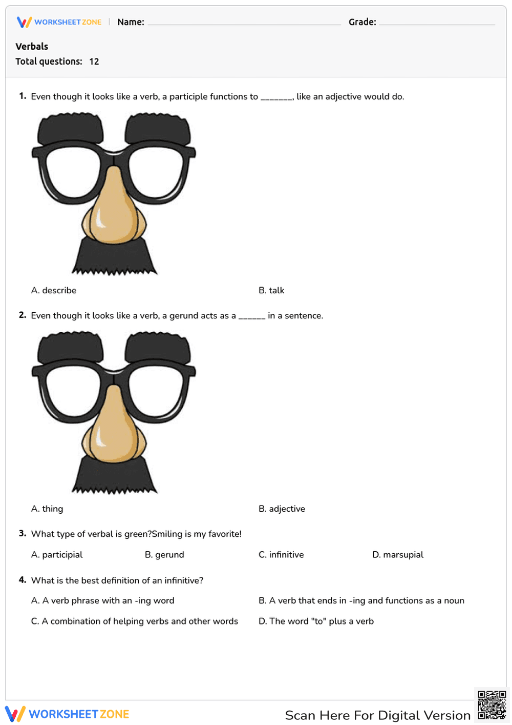 Understanding Participles, Gerunds, and Infinitives - Page 1