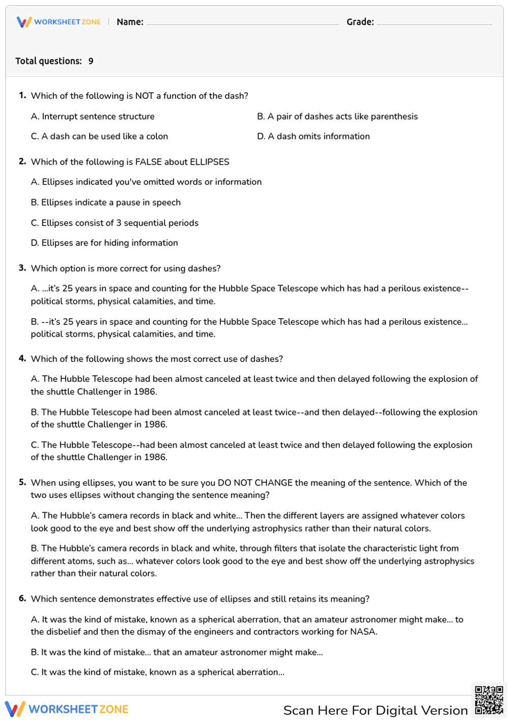Dashes and Ellipses - Page 1
