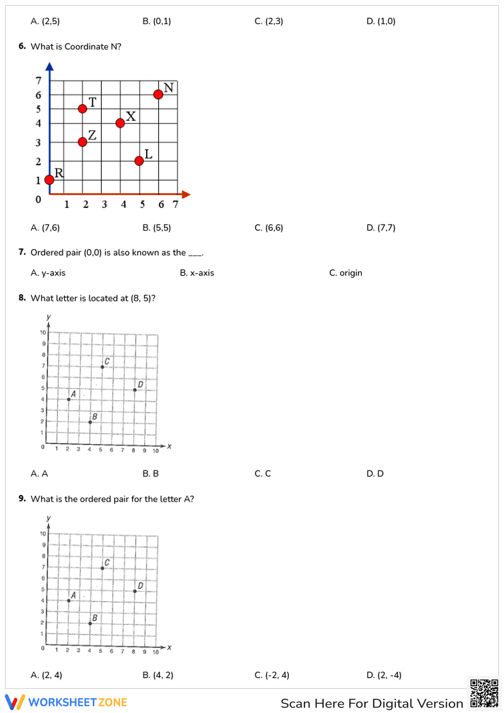 Coordinate Planes - Page 2