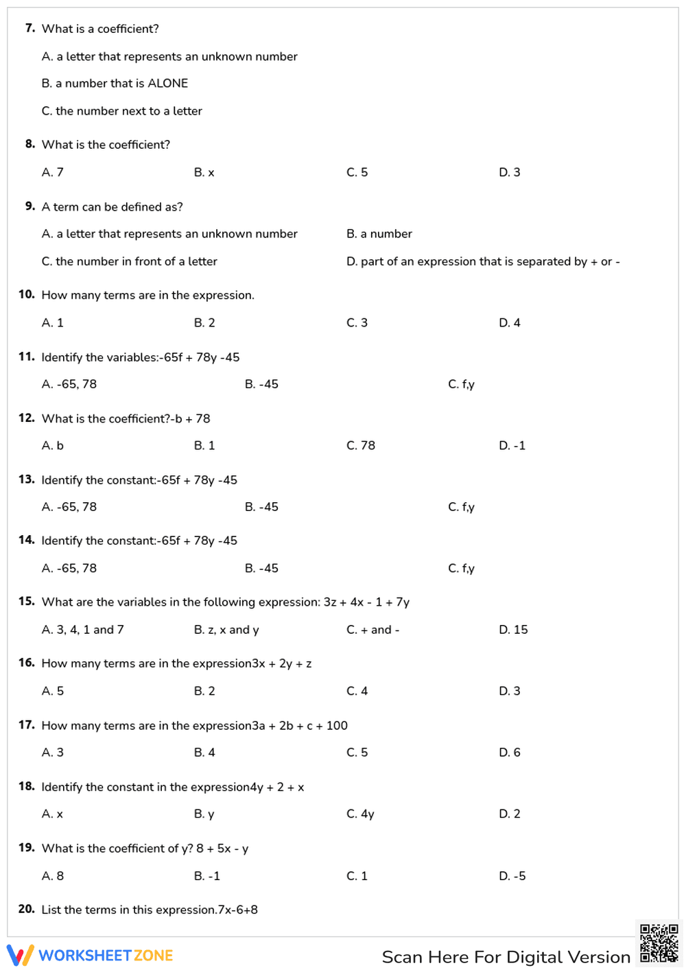 Parts of an expression - Page 2