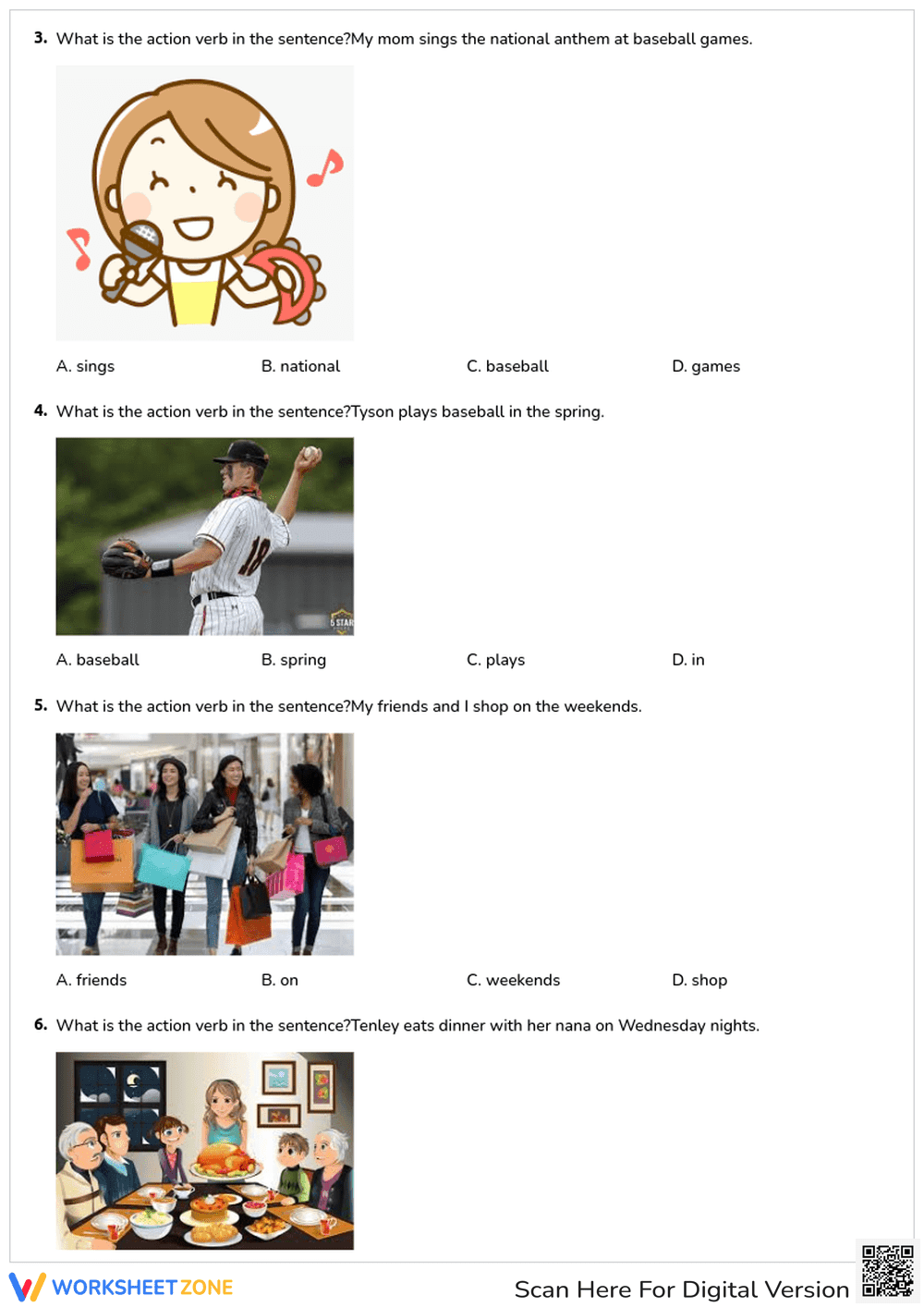 Action Verbs - Page 2